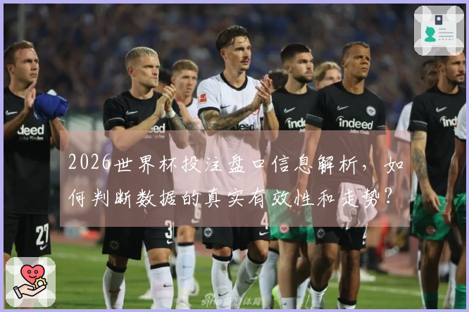 2026世界杯投注盘口信息解析，如何判断数据的真实有效性和走势？